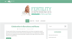 Desktop Screenshot of fertility-experiences.com