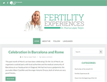 Tablet Screenshot of fertility-experiences.com